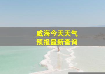 威海今天天气预报最新查询