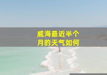 威海最近半个月的天气如何