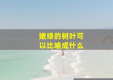 嫩绿的树叶可以比喻成什么