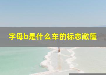 字母b是什么车的标志敞篷