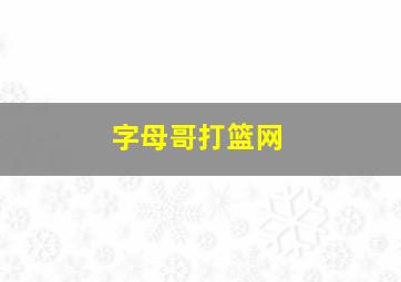 字母哥打篮网