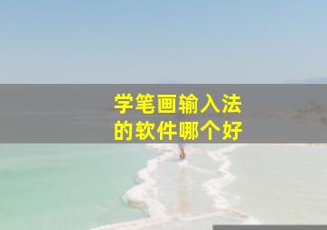 学笔画输入法的软件哪个好