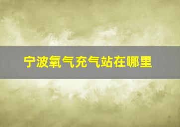 宁波氧气充气站在哪里