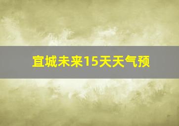 宜城未来15天天气预