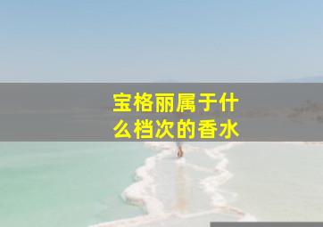 宝格丽属于什么档次的香水