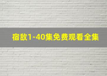 宿敌1-40集免费观看全集