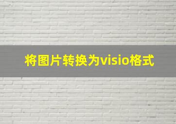 将图片转换为visio格式