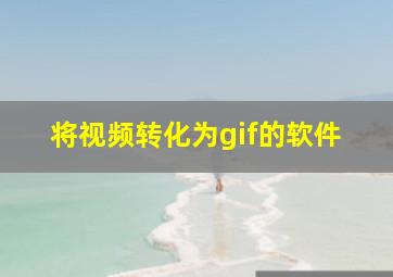 将视频转化为gif的软件