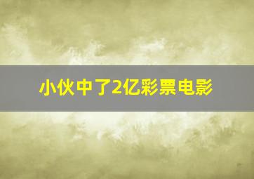 小伙中了2亿彩票电影