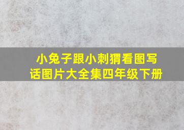 小兔子跟小刺猬看图写话图片大全集四年级下册