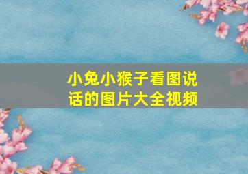 小兔小猴子看图说话的图片大全视频