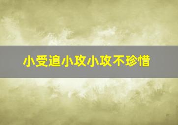 小受追小攻小攻不珍惜