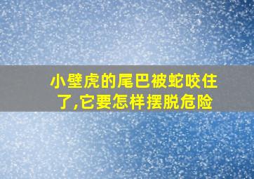 小壁虎的尾巴被蛇咬住了,它要怎样摆脱危险