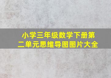 小学三年级数学下册第二单元思维导图图片大全