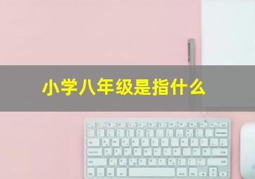 小学八年级是指什么