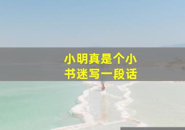 小明真是个小书迷写一段话