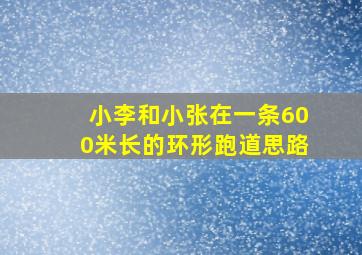 小李和小张在一条600米长的环形跑道思路