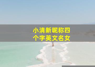 小清新昵称四个字英文名女