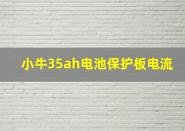 小牛35ah电池保护板电流