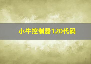 小牛控制器120代码