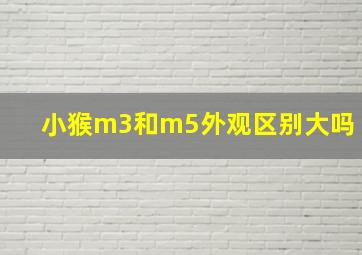 小猴m3和m5外观区别大吗