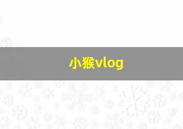 小猴vlog