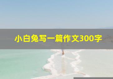 小白兔写一篇作文300字