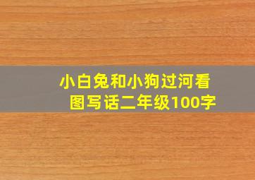 小白兔和小狗过河看图写话二年级100字