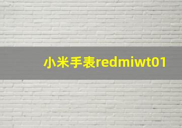 小米手表redmiwt01