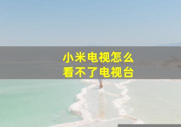 小米电视怎么看不了电视台