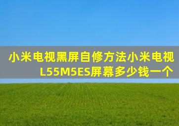 小米电视黑屏自修方法小米电视L55M5ES屏幕多少钱一个