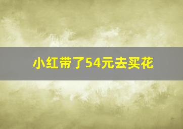 小红带了54元去买花