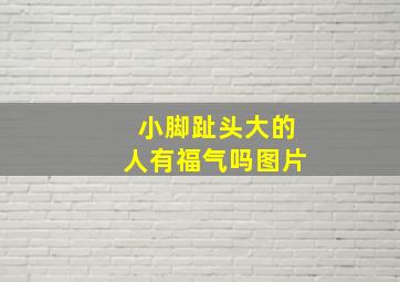 小脚趾头大的人有福气吗图片