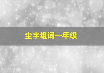 尘字组词一年级