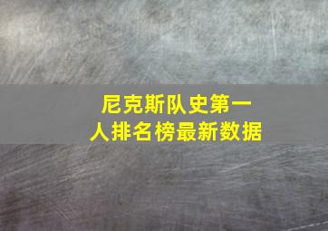 尼克斯队史第一人排名榜最新数据