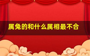 属兔的和什么属相最不合