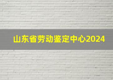 山东省劳动鉴定中心2024