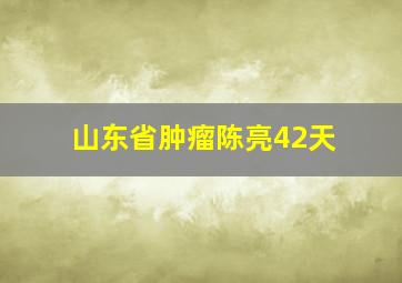 山东省肿瘤陈亮42天