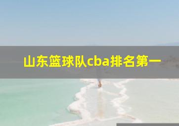 山东篮球队cba排名第一