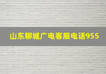 山东聊城广电客服电话955