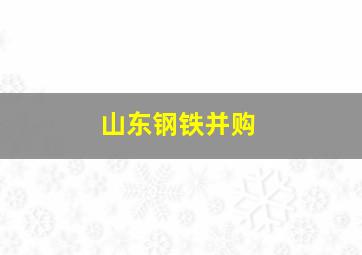 山东钢铁并购