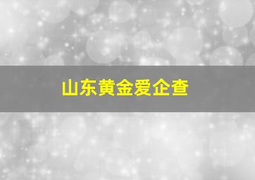 山东黄金爱企查