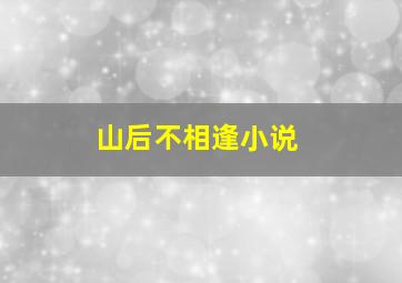 山后不相逢小说