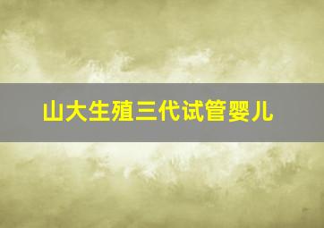 山大生殖三代试管婴儿