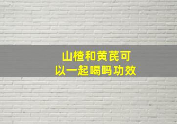 山楂和黄芪可以一起喝吗功效