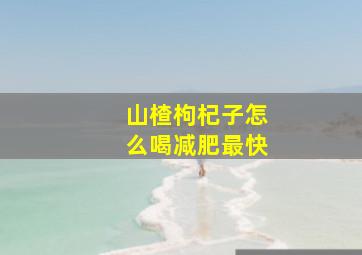 山楂枸杞子怎么喝减肥最快