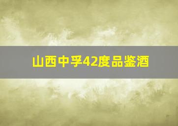 山西中孚42度品鉴酒