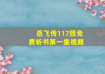 岳飞传117回免费听书第一集视频