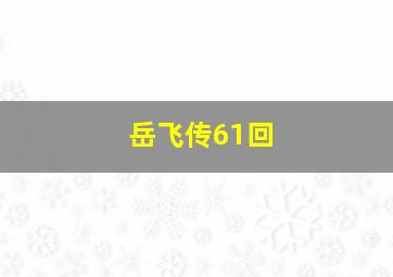 岳飞传61回