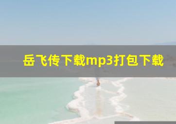 岳飞传下载mp3打包下载